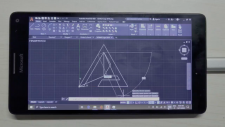 Компьютерную версию AutoCAD запустили на смартфоне Microsoft Lumia